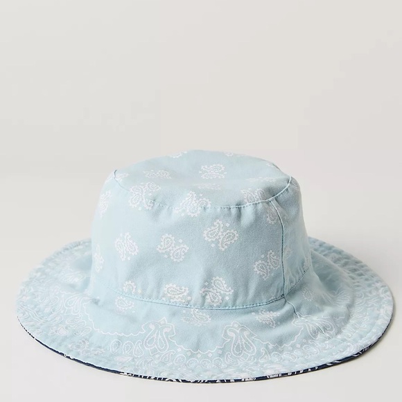 NWT Free People Reversible Bandana Bucket Hat *Current* - Picture 4 of 6